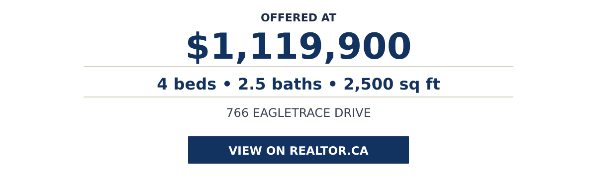 766 EAGLETRACE DRIVE - 4 beds • 2.5 baths • 2,500 sq ft
