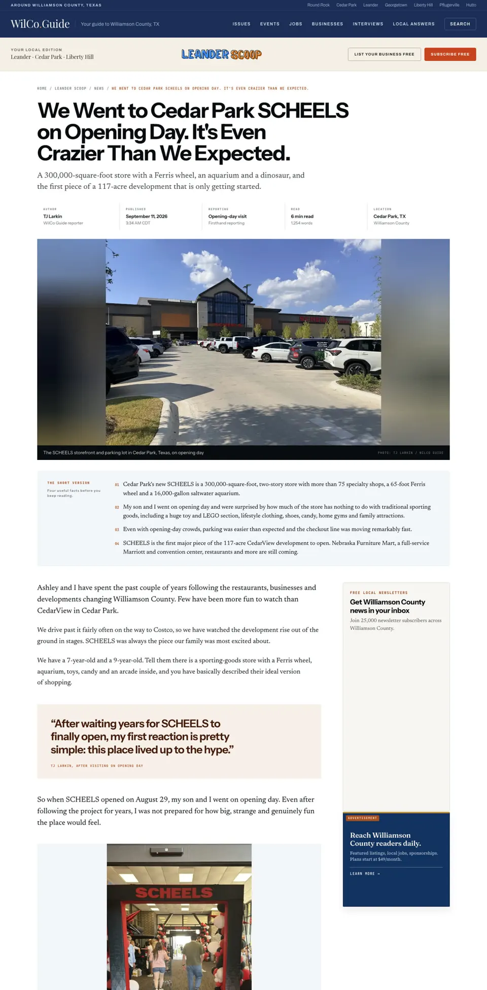 A larkfeed story page
