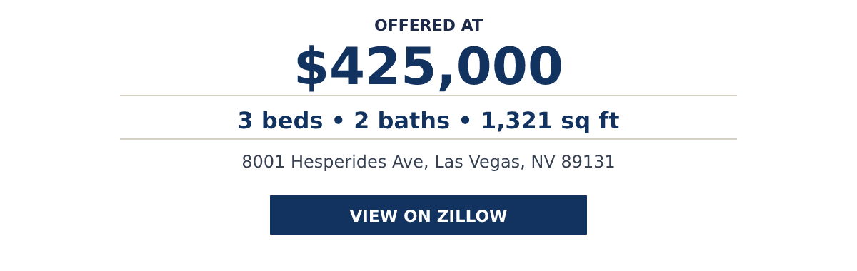 8001 Hesperides Ave, Las Vegas, NV 89131 - 3 beds • 2 baths • 1,321 sq ft