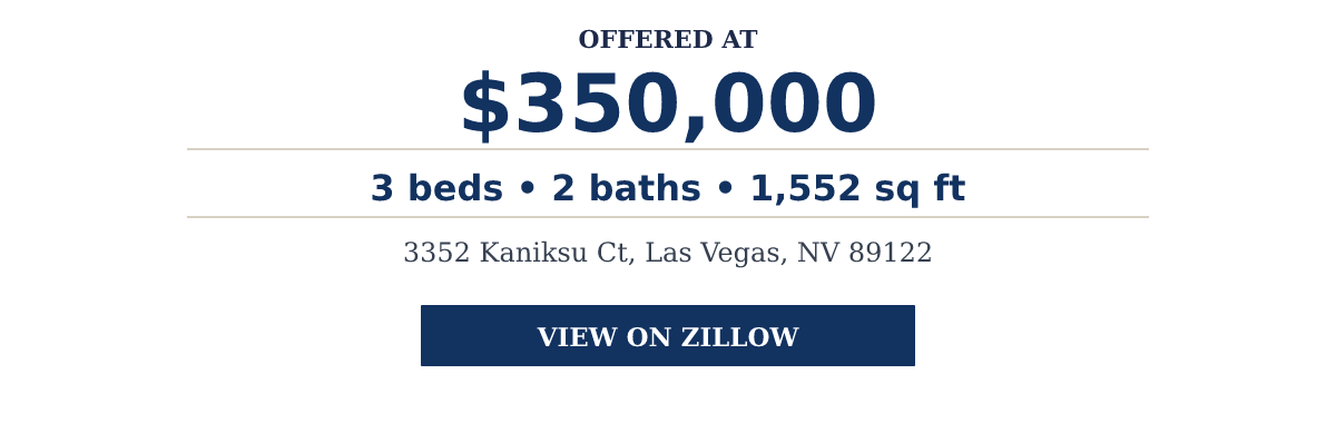 3352 Kaniksu Ct, Las Vegas, NV 89122 - 3 beds • 2 baths • 1,552 sq ft
