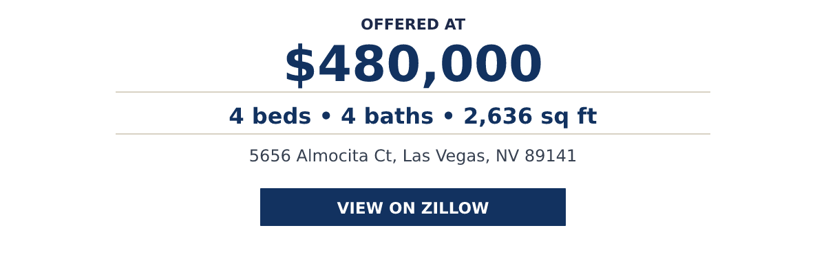 5656 Almocita Ct, Las Vegas, NV 89141 - 4 beds • 4 baths • 2,636 sq ft