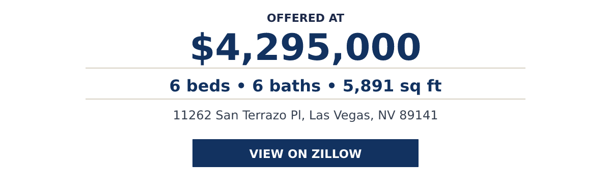 11262 San Terrazo Pl, Las Vegas, NV 89141 - 6 beds • 6 baths • 5,891 sq ft